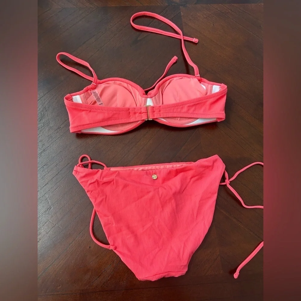VICTORIA’S SECRET Vibrant Pink Bikini  SIZE XS Set BRA 32B